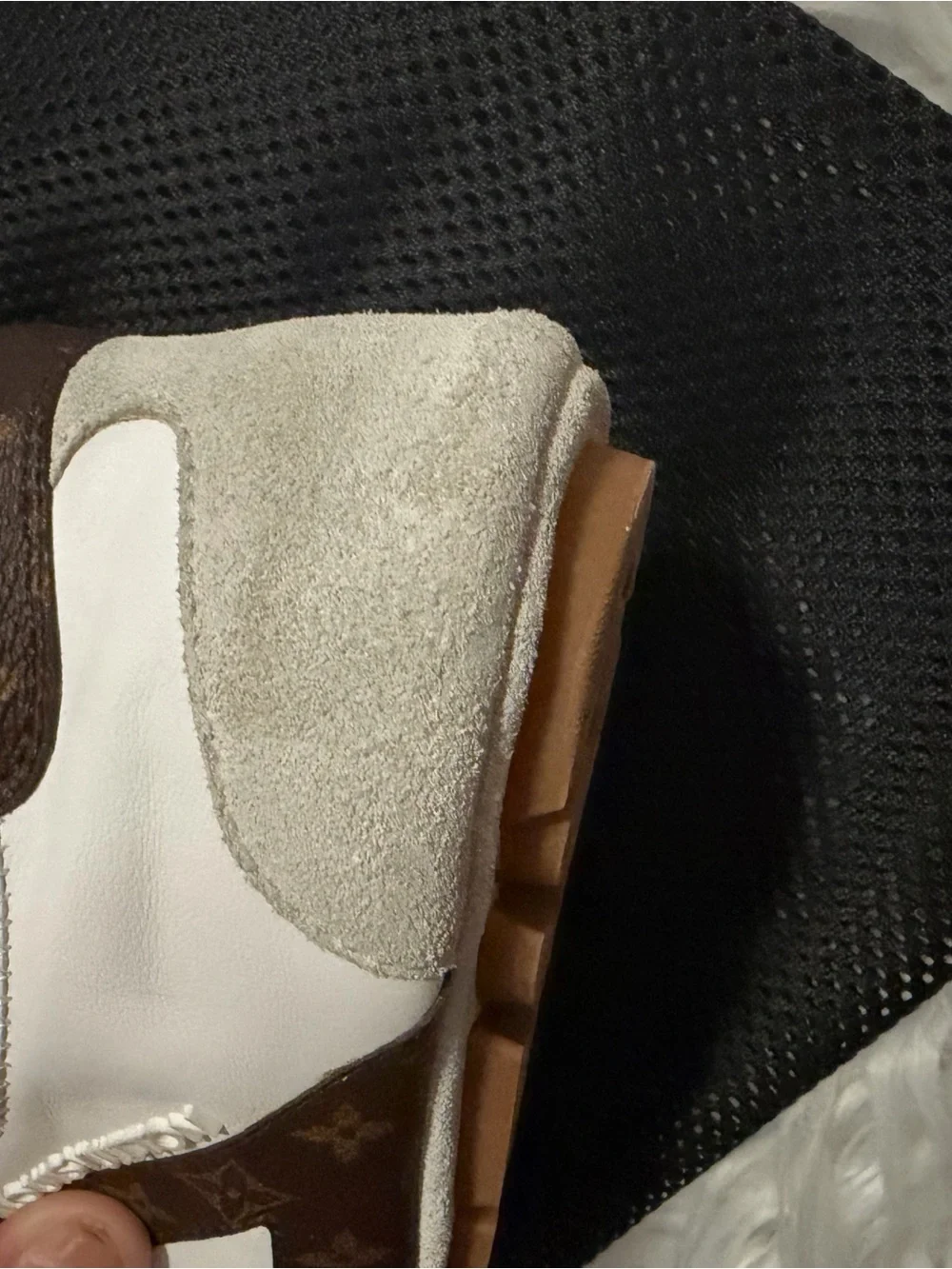 Monogram Calfskin Womens LV Sneakerina White size 37